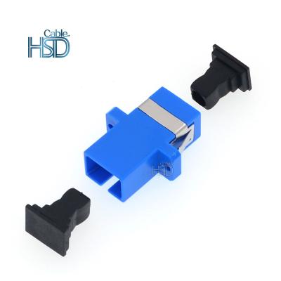 China Low Loss Ftth Connector Fiber Optic Coupler SC APC/UPC Simplex Fiber Optic Adapter HS-ASC for sale