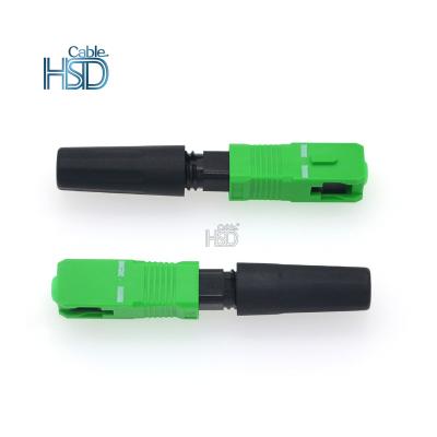 China New SC/APC FTTH Optical Pipe Fast Quick Connector FTTH Apply Networks Field Assembled Fiber Optic HFBR SCPC Fiber Optic Connector for sale