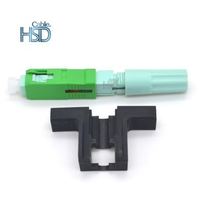 China New SC/APC FTTH Optical Pipe Fast Quick Connector FTTH Apply Networks Field Assembled Fiber Optic HFBR SCPC Fiber Optic Connector for sale