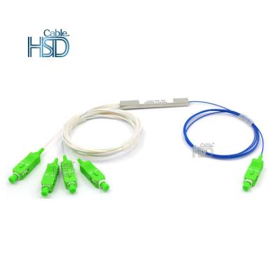 China FTTH FTTB FTTX Network Good Quality Fiber Optic Mini Bare Steel Tube Plc Splitter PLC SC UPC APC G657a1 2 way 1x4 for sale