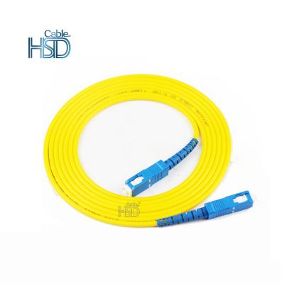 China LSZH SC/UPC to SC/UPC Singlemode Simplex LSZH SFP Fiber Optic Patch Cord 1m/2m/3m for sale