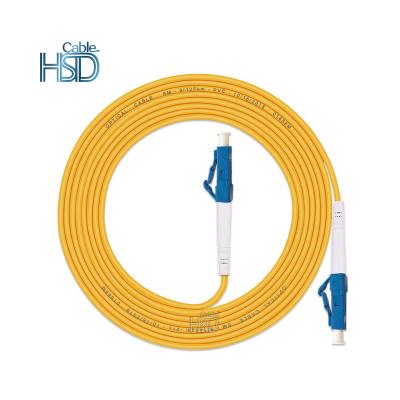 China LSZH 9/125 Factory Best Price LC LC UPC APC Singlemode Simplex Armored PVC LZSH Fiber Optic Patch Cord Cable for sale