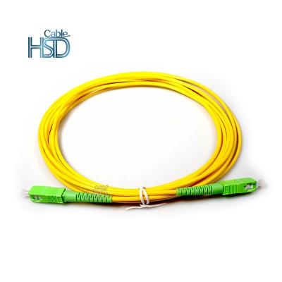 China LSZH SC to SC Singlemode Simplex Fiber Optic Patch Cord SC OS1/OS2 2.0mm/3.0mm LSZH Fiber Optic Patch Cord for sale