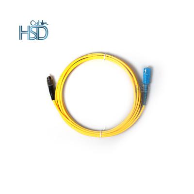 China High quality PVC 50/125 Singlex OM3 OM4 lszh fiber optic patch cord fiber optic jumper from LSZH FTTH SC-FC factory price for sale