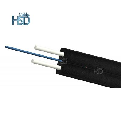 China Telecom Network Factory Outdoor FTTH Interfaces Flat Cable G657A FRP Figure 8 Drop Fiber Optic LSZH Cable Wire For Thailand 4G System 1 Core 2 4 for sale