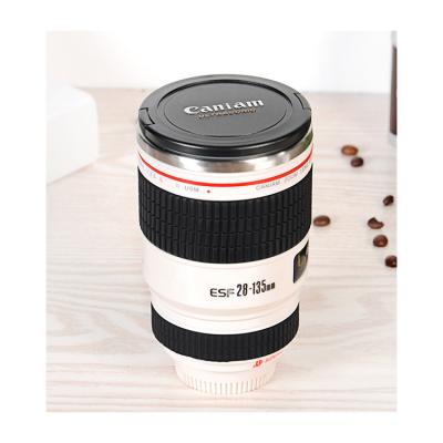 China Viable Factory Wholesale Novelty Dual Lens 28-135mm Stainless Steel Wall Camera Mug for sale