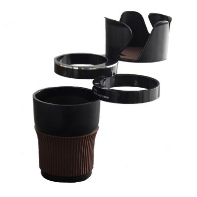 China 2018 best selling creative adjustable auto multi 5 in 1 car plastic cup holder for sale