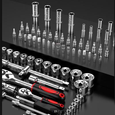 China Professional Easy Carry Hardware Hand Tool Sets 150 Pcs Car Repair Tool Kit Vehicle Ratchet Wrench Socket Set for sale