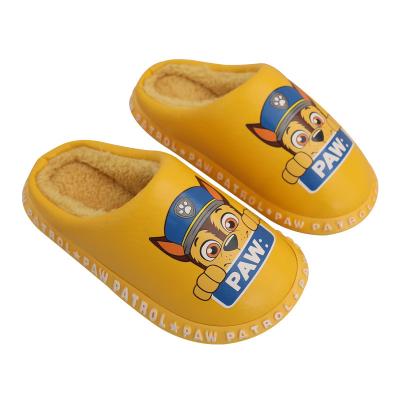 China Thermal Hot Sale Children's Slipper Winter Boys Girls Home Cartoon Plush Indoor Slippers Waterproof Non-slip Cotton Kids Shoes for sale