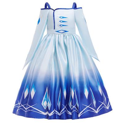 China Fashion Popular Soft Anti-wrinkle Elsa Princess Dress For Girls Comfortable Princess Party Kids Cosplay Dresses for sale