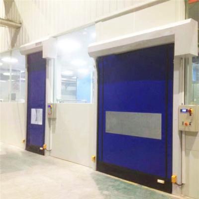 China Industrial Shutter Dustproof Plastic Film High Speed Zipper Door for sale