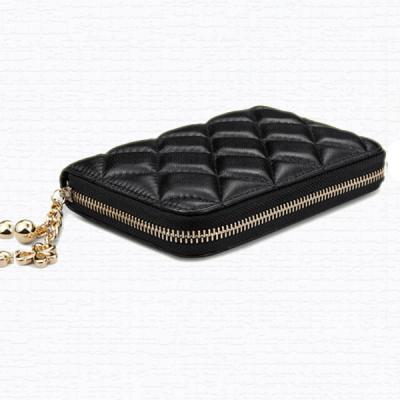 China Nice Leather Card PU Women Wallets With Zipper About 15501 for sale