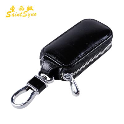 China High End Classic Slim Genuine Leather Auto Key Case Logo Key Holder Cowhide Customized Cover For Gift for sale