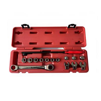 China 15PCS Serpentine Fan Belt Tensioner Pulley Automotive Wrench Removal Install Tool Kit 3/8