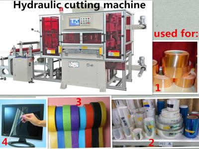 China Thermal Paper Hydraulic Die Cutting Machine For Fabric And Mylar for sale