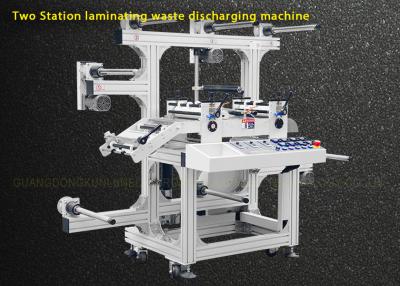 China Zwei Stations-Film, der automatische Laminierungs-Maschinen-stempelschneidene Flachbettmaschine lamelliert zu verkaufen