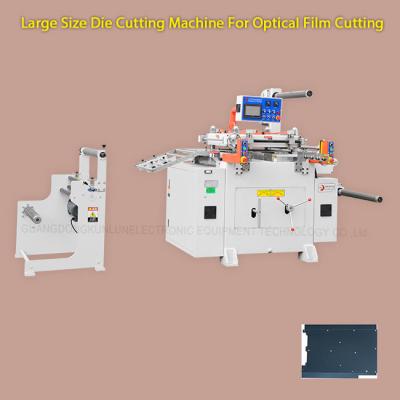 China Diffusion Sheet Large Format Die Cutting Machine Flatbed Die Cutter For Film Product for sale