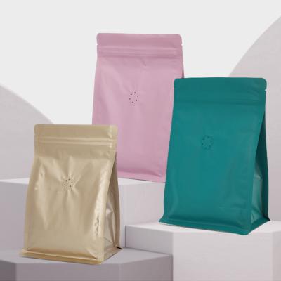 China Disposable Custom Coffee Bags Wholesale Coffee Bean Gusset Bag Selling Fashion Coffee Bags Heat Seal Pack Pouches With Degassing Valve for sale