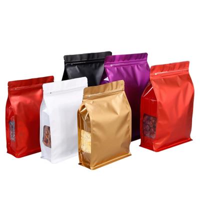 China Recycled Customized Resealable Colorful Plastic Mylar Aluminum Foil Zip Lock Bag Materials Metal Ziplock Sticks Tea Bag Holder Up Bag for sale