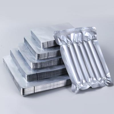 China Opaque Silver Mylar Bag Recyclable Laminated Aluminum Foil Food Vacuum Sealer Compound Bags for sale