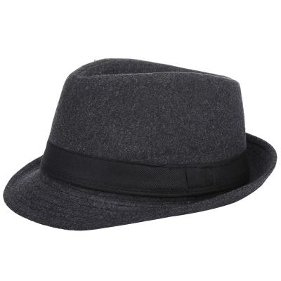 China European and American style elegant and supple gentleman's new woolen hat the small for sale