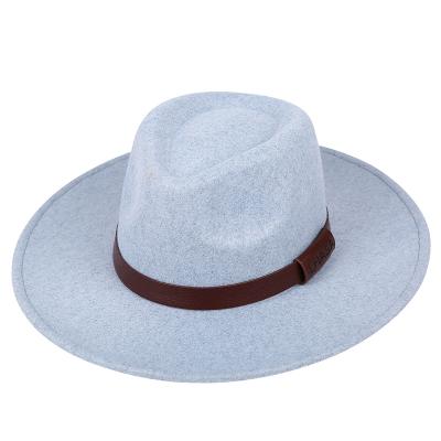 China European and American style of a new formal hat tweed gentleman's wide brim hat for sale