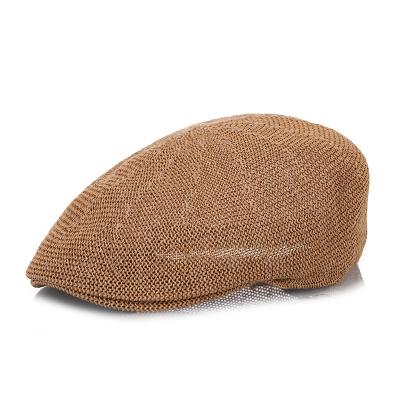 China European and American style new the 2022 fashion sunshade holiday beach hat straw yarn hat woven beret by outdoor forward straw for sale