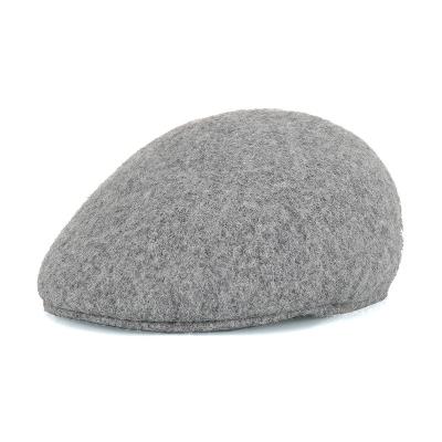 China New fashion women's wool beret small art stylish front hat retro fashion cool casual warm beret for sale