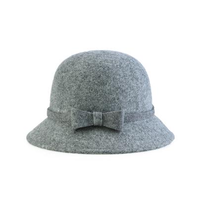 China Fashion chose the new high-grade pure winter leisure simple color basin woolen basin hat for sale