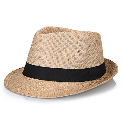 China European and American style papyrus top hat in summer is a fashionable straw hat with breathable moisture and fresh air for sale