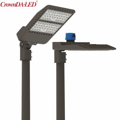 China ROAD ETL DLC Listed 100W 150W 200W 250W 300W LED Shoe Box Light Area Parking Lot Lighting 5 Years Warranty for sale