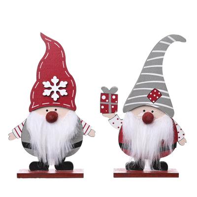 China Christamas Home Decoration Christmas Decorations Box Santa Christmas Wooden Lifting Decoration for Tea Table Decoration for sale