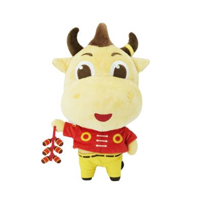 China Custom High Quality Chinese Children Gift Year Of The Ox Mascot Stuffed Animal Toys for sale