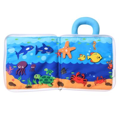 China 2022 Baby Children Beach Colorful Water Eco-friendly Toys Cloth Book Early Educational Cloth Book Toys For Children for sale