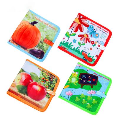 China Eco-Friendly Kids Early Learning Fruit Books Soft Toy Cloth Fabric Baby Quiet Educational Book for sale