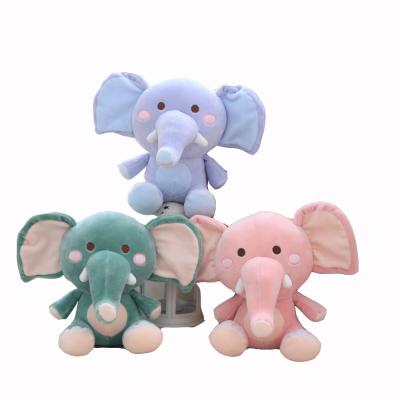 China Free shipping cute and lovely elephant plush toy dolls stuffed with cotton bottom soft and comfortable for sale