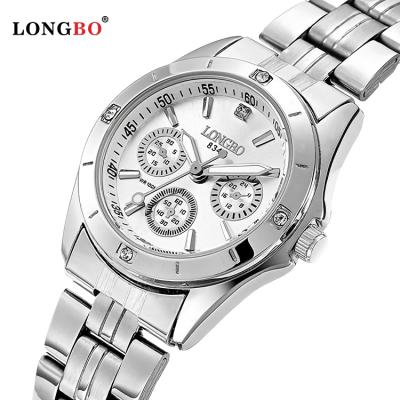 China Wholesale LONGBO 8342 Custom Luxury Water Resistant Wrist Stainless Steel Watch Strap Couples Waterproof Watch for sale