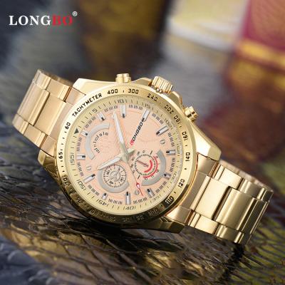 China Custom Made Mens Wrist Water Resistant LONGBO 80353 Luxury Casual Sports Watches Men Stainless Steel Wrist Waterproof for sale