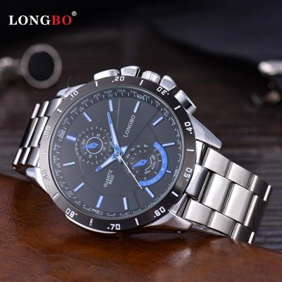 China LONGBO 8833 Men's Luxury Fashion Sports Wristwatches Wholesale High Quality Large Waterproof Men's Wristwatches for sale