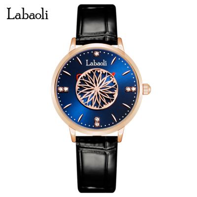 China New Design Band Water Resistant LABAOLI LA080 Quartz Watch Luxury Leather Waterproof Custom Logo Slim Watches for sale