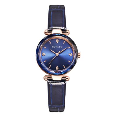 China Custom Brand New Luxury Leather Water Resistant High Quality Ladies Watch from GUTINUO GT001wholesale for sale