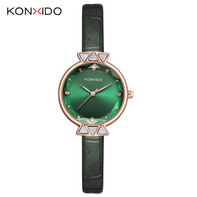 China KONXIDO KN005 Custom Wholesale Casual Logo Leather Band Watch Waterproof Quartz Watches High Quality for sale