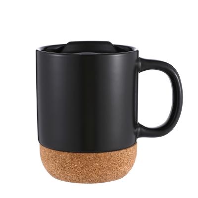 China New Arrival Viable Popular Design Everich's Hot Sale Cork Ceramic Coffee Mug Cup for Christmas for sale