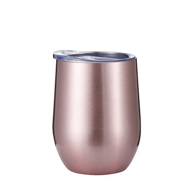 China Viable Rose Gold Stainless Steel Double Wall Sublimation Masks Wine Tumbler Cup BPA Free Custom In Printer for sale