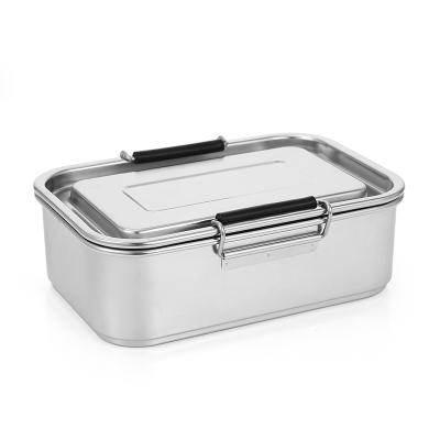 China Sustainable Safe Food Grade 304 Stainless Steel Lunch Box Insulated BPA Free Food Container for sale