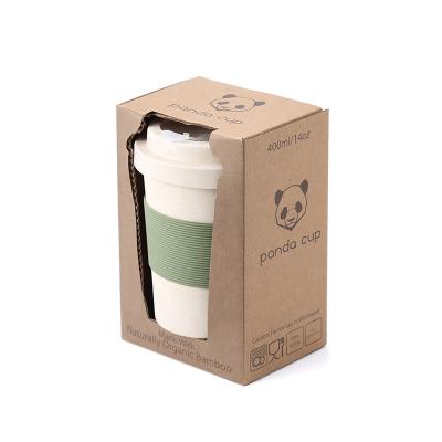 China Viable Ready To Ship Everich 350ml Fiber Lid Eco Friendly Silicone Bamboo Sleeve Leakproof Coffee Mug for sale