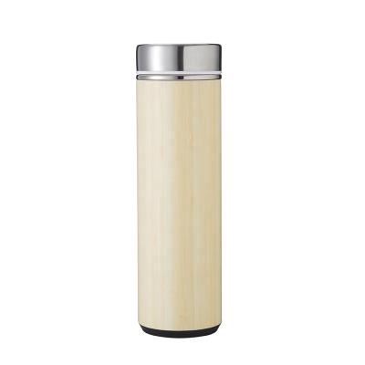 China PORTABLE Ready to ship Everich 500ml Shell Stainless Steel Vacuum Insulated Natural Bamboo Water Bottle for sale