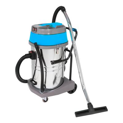 China Household Large Flow 3000w 70 Liter Stainless Steel Wet And Dry Rechargeable Desktop Electric Industrial Vacuum Cleaner for sale