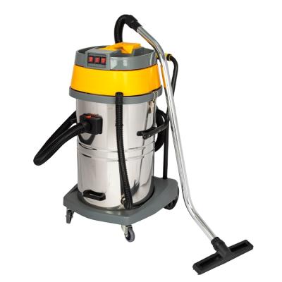 China Professional Electric Car Industrial Mall Or Restaurant 70L Capacity 2400W Wet And Dry Vacuum Cleaners for sale