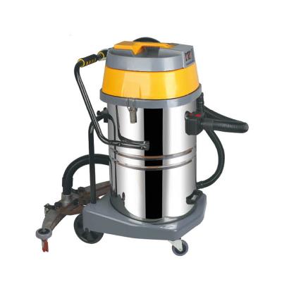 China Car Stainless Steel Tank Orange Wet Dry Electric Stick 70L Industrial Vacuum Cleaner for sale